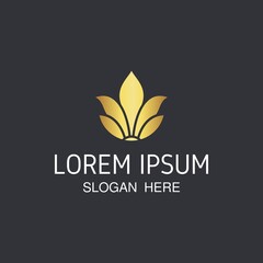 elegant flower logo design. vector used for beauty salons, decorations, boutiques, spas, yoga, cosmetic and skin care products.
