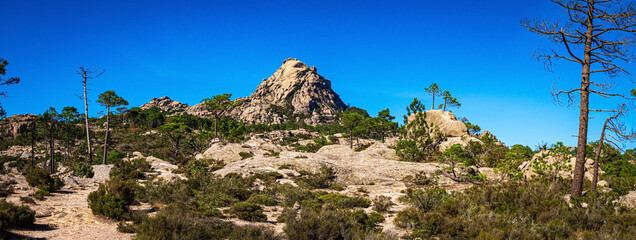 Mountain Punta di u Diamante, Lac de L'Ospédale, Alta Rocca, Corse, France