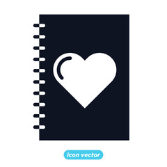 book love icon . happy romantic, valentine's day symbol vector illustration