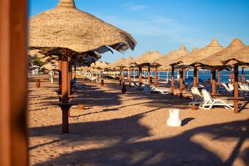rest in egypt on the beach, sea