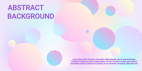 Background picture with balls for banner design.