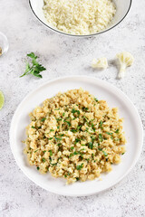 Roasted cauliflower rice