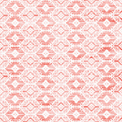 Geometric kilim ikat pattern with grunge texture
