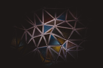 Colorful kaleidoscope background in the park