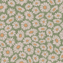 Seamless repeating pattern of flowers