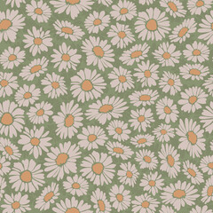 Seamless repeating pattern of flowers