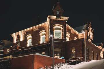 church in the night