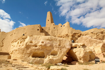 Famous ancient oracle site of Siwa in Egypt - obrazy, fototapety, plakaty