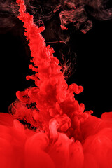 Abstract red background. Vortex motion.