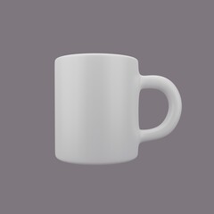 White cup isolated