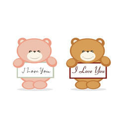 two teddy bear love