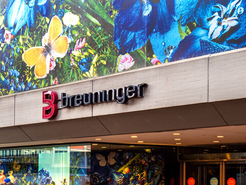 Stuttgart, Germany, 10.18.2020- Breuninger department store in Stuttgart, Germany. Breuninger is a department store chain from Stuttgart, Germany.