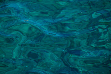 stains in the water from the sun