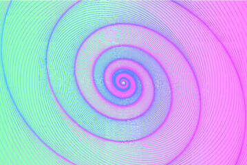 Colorful pink blue spiral swirl background