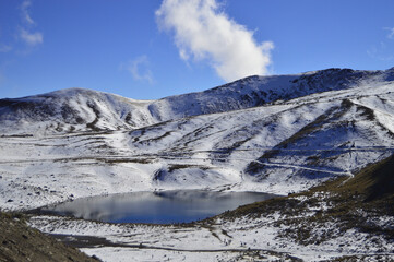 Fototapeta na wymiar Paisaje del nevado de Toluca