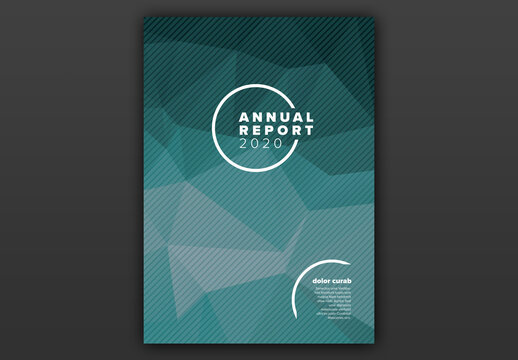 Annual Report Front Cover Page Layout