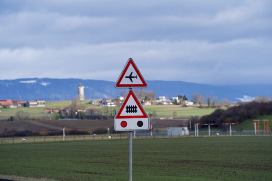 Traffic Sign Watch Out For Air Traffic.