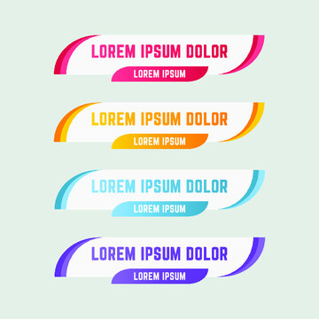 Gradient Web Lower Third Banners Template