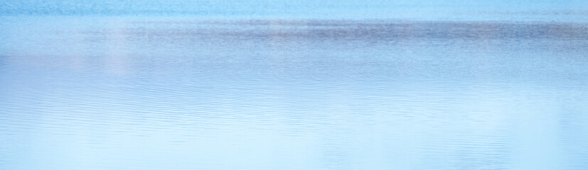 Calm water backdrop in panoramic format