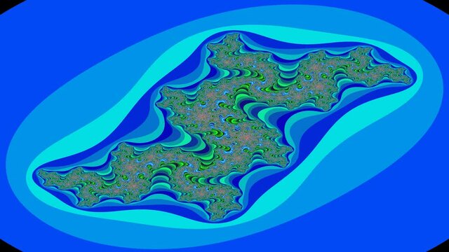 Virus in cell blue