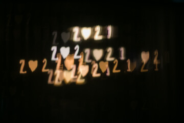 abstract bokeh 2021, matrix blure