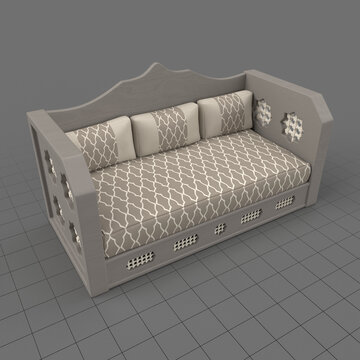 Traditional Moroccan sofa