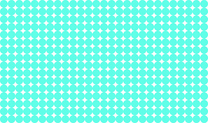 Multiple turquoise colored circles. Pattern drawing