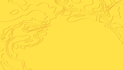 Line of topography. Mountain hiking.Yellow topographic map concept with space for your copy. 3D Cartography concept background. Map mockup infographics.World map Template.