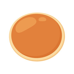 Pancake vector. Pancake on white background. Pancakes stack.