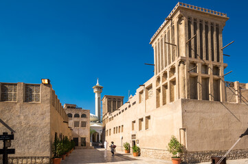 Traditional Arabic street in Bastakiya, Dubai