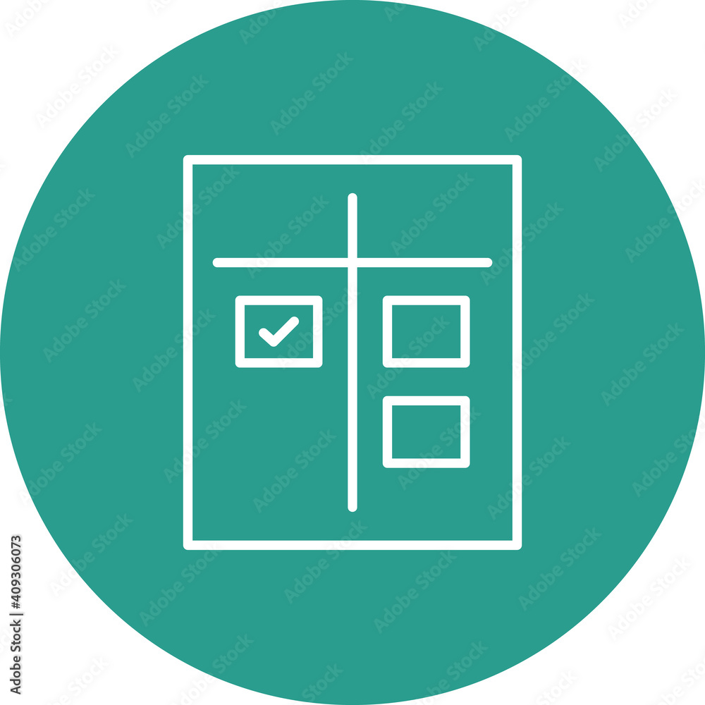 Poster agile board icon