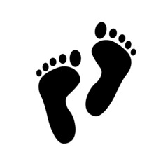 Black silhouette of fingerprint vector illustration. fingerprint scan