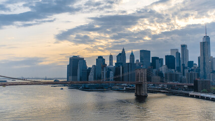 Fototapeta na wymiar View from Brooklyn bridge