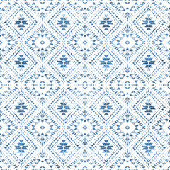Geometric kilim ikat pattern with grunge texture
- 409314866
