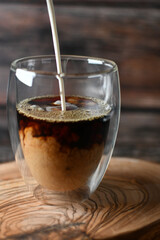 pouring a glass of tea