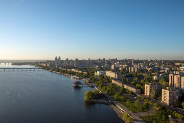 Dnipropetrovsk city, Dnipro river