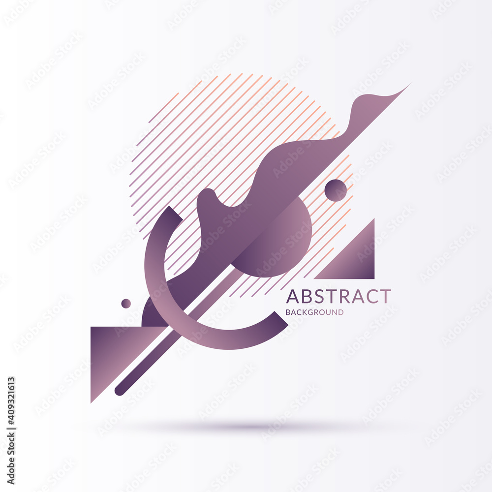 Poster modern backgrounds with abstract elements and dynamic shapes. compositions of colored spots. vector 