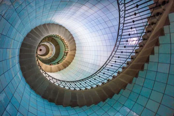 Foto op Canvas High lighthouse stairs, vierge island, brittany,france ©  Laurent Renault