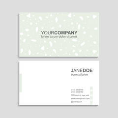 visiting card or business card set. Flyer template design.