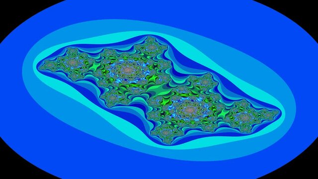 Universe explosion blue