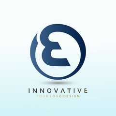 Letter E vector logo design template idea and inspiration