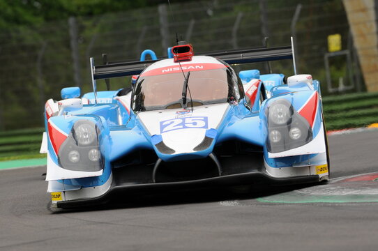 Imola, Italy May 13, 2016: ALGARVE PRO RACING PRT D Ligier JS P2 - Nissan Michael Munemann (GBR) Chris Hoy (GBR) Parth Ghorpade (IND), In Action During The European Le Mans Series - Italy.