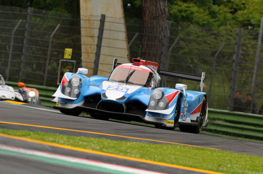 Imola, Italy May 13, 2016: ALGARVE PRO RACING PRT D Ligier JS P2 - Nissan Michael Munemann (GBR) Chris Hoy (GBR) Parth Ghorpade (IND), In Action During The European Le Mans Series - Italy.