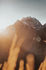 Dawn in the mountains