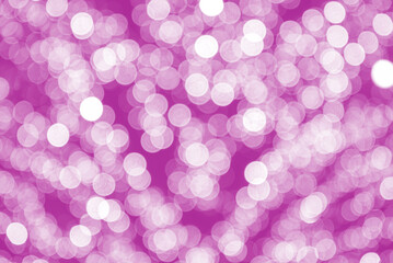 Pink christmas festive elegant abstract background with bokeh