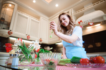 Healthy Food. Vegan Salad. Diet. Dieting Concept. Healthy Lifestyle. Cooking At Home.