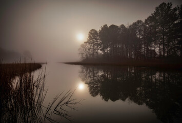 Obraz premium Foggy Lewes Morning