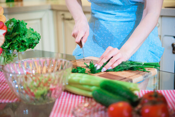 Healthy Food. Vegan Salad. Diet. Dieting Concept. Healthy Lifestyle. Cooking At Home.