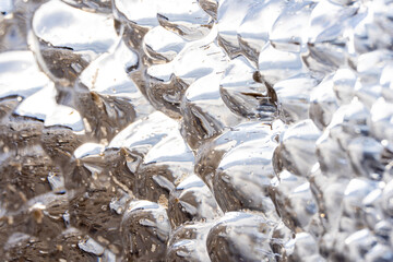 water is a frozen piece of critical ice that shines like a large dim and forms an interesting pattern