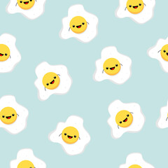 You are eggsellent seamless pattern, vector EPS 10